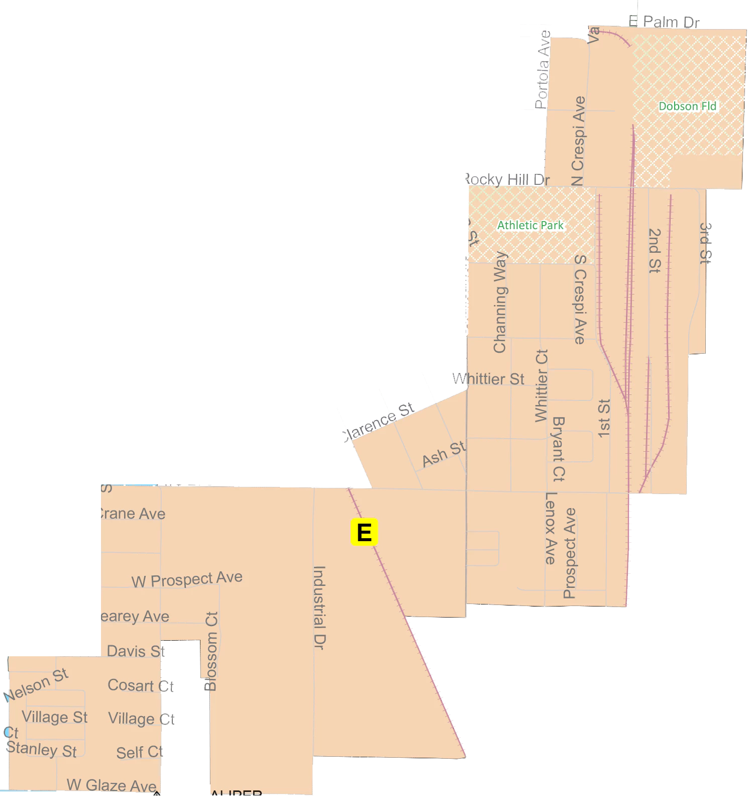 Map of Exeter City Council District E